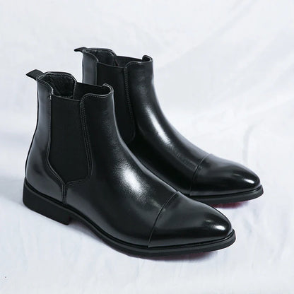 Limited Edition Annibale Carracci Genuine Leather Chelsea Boots