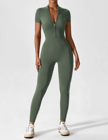 Adève Fit™ Zipper Jumpsuit