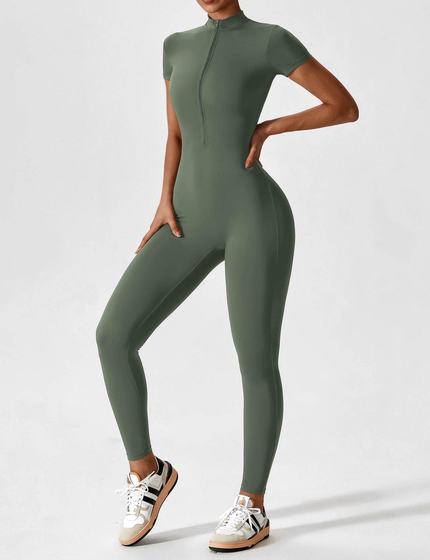 Adève Fit™ Zipper Jumpsuit