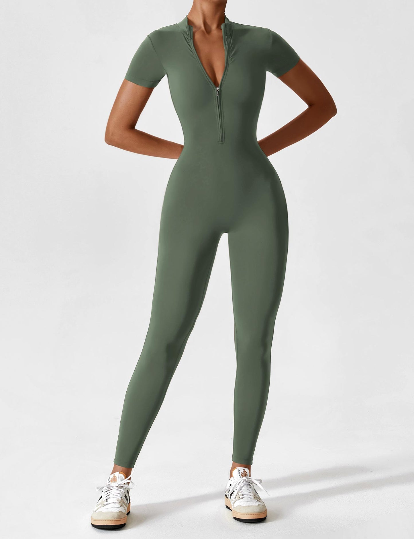 Adève Fit™ Zipper Jumpsuit